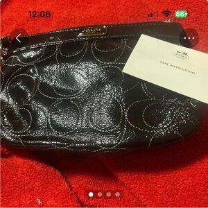 Coach mini wristlet